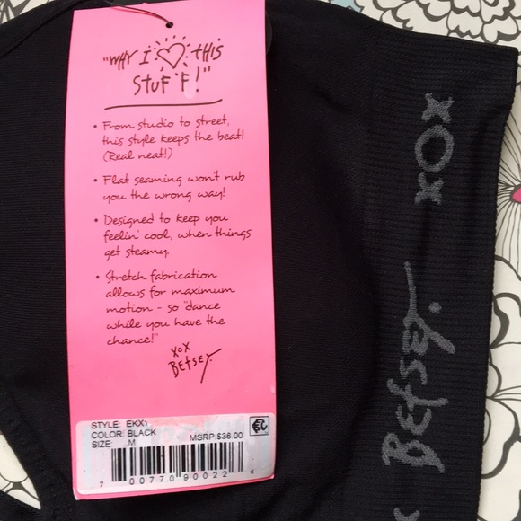 1 left! Betsey Johnson S NWT Strap Performance Bra - Picture 7 of 8